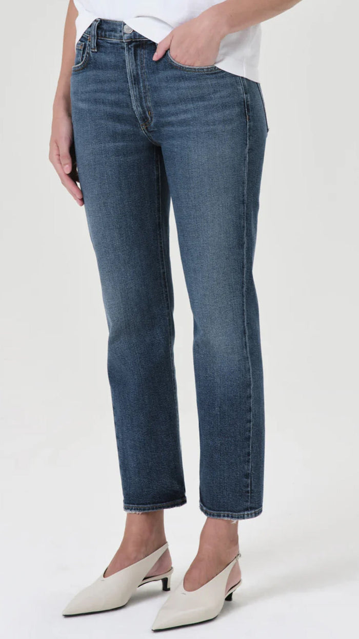 AGOLDE Denim Kye Straight Crop with Stretch in Control
