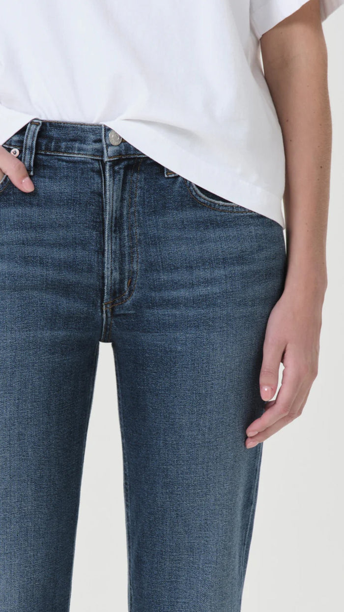 AGOLDE Denim Kye Straight Crop with Stretch in Control