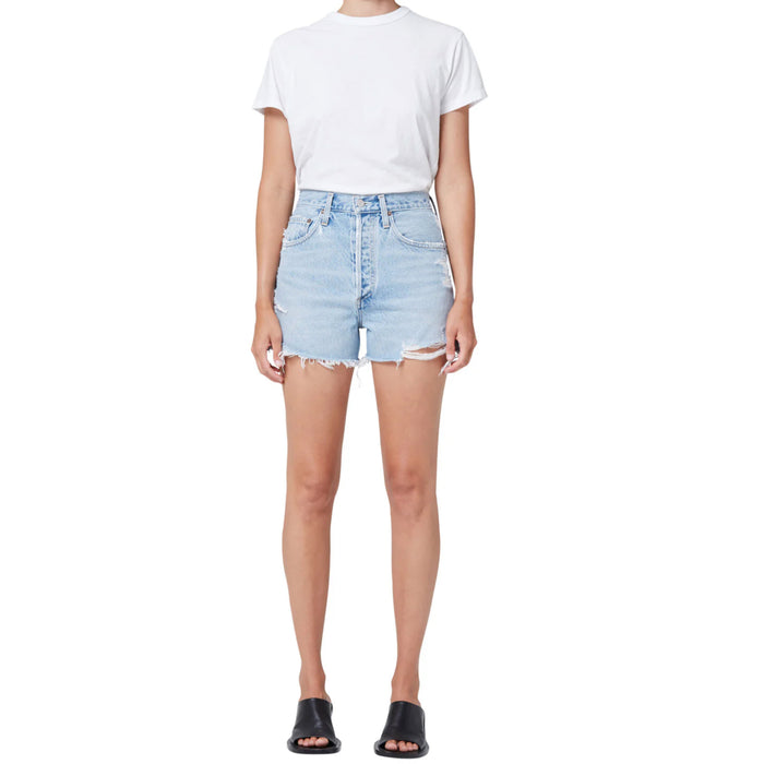 AGOLDE Denim Dee High Rise Shorts in Muse