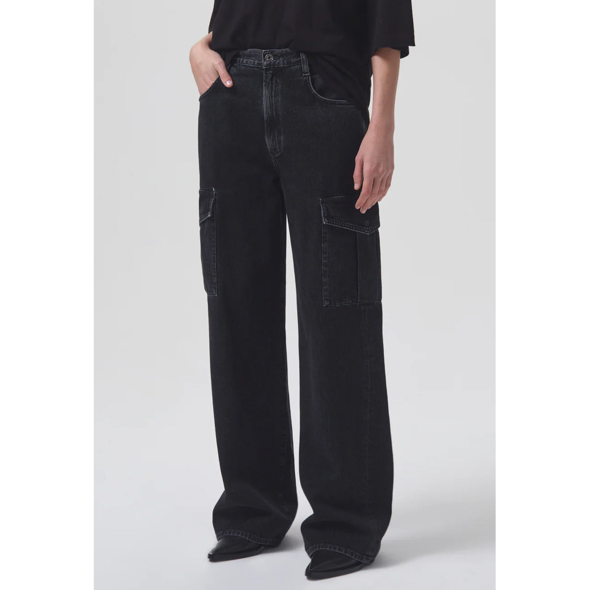 AGOLDE Denim Minka High Rise Cargo in Spider