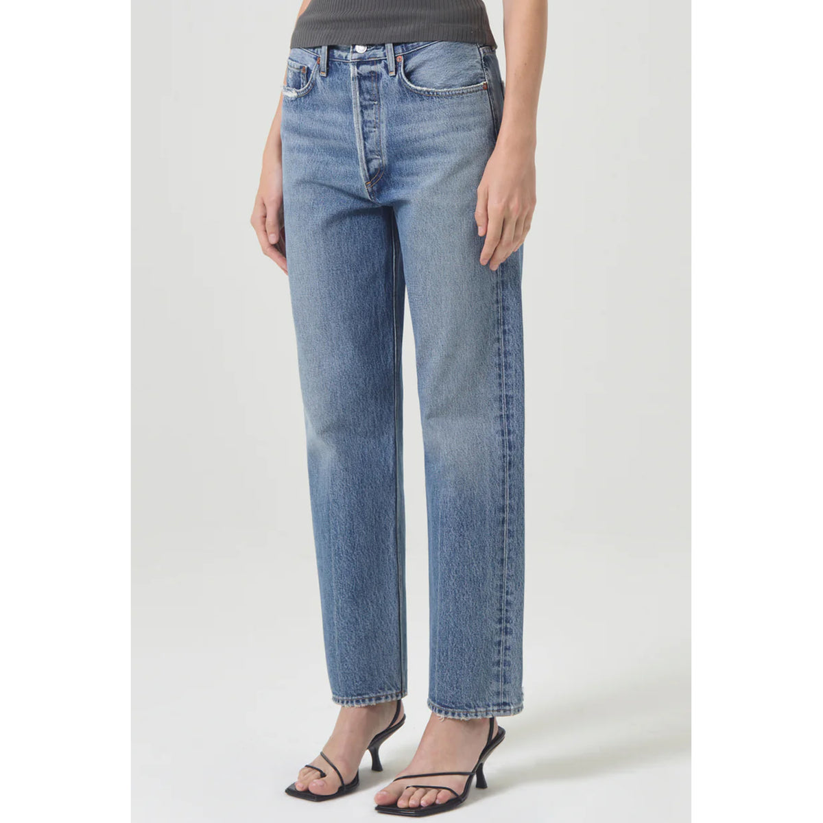 AGOLDE Denim 90s High Rise Straight in Hooked
