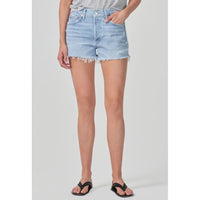 AGOLDE Denim Parker High Rise Vintage Cut Off Short in Swapmeet