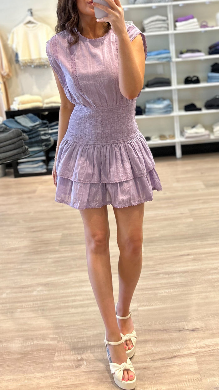 Allison New York Kenzie Mini Dress in Lilac