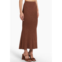 Amanda Uprichard Vanita Knit Skirt in Brown/Copper