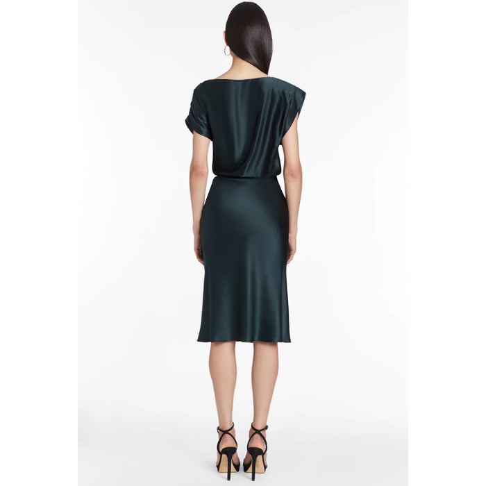 Amanda Uprichard Elroy Midi Dress in Black Forest