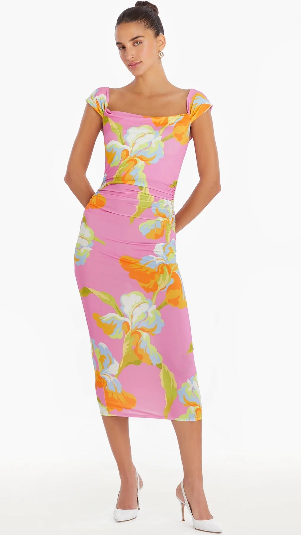 Amanda Uprichard Rebecca Midi Dress in Calypso