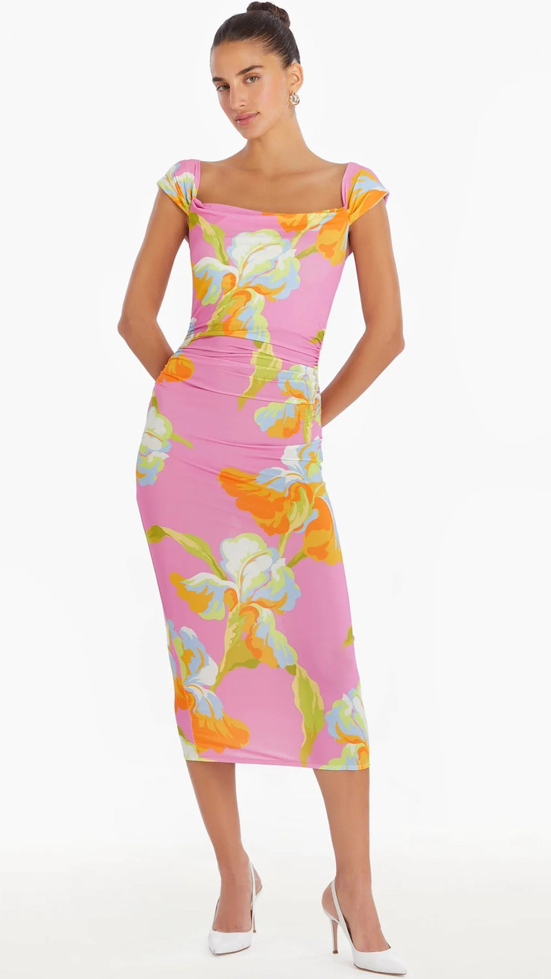 Amanda Uprichard Rebecca Midi Dress in Calypso