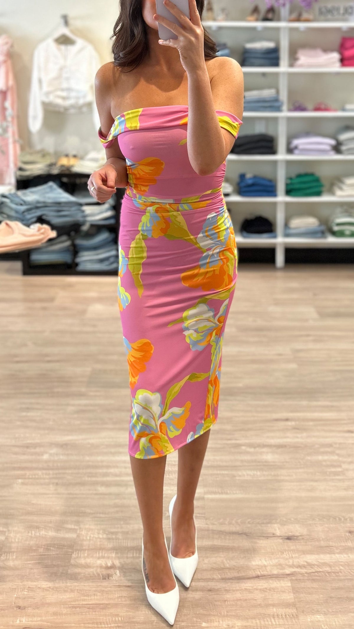 Amanda Uprichard Rebecca Midi Dress in Calypso