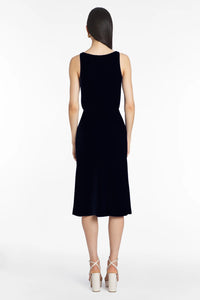 Amanda Uprichard Deirdre Midi Dress in Black