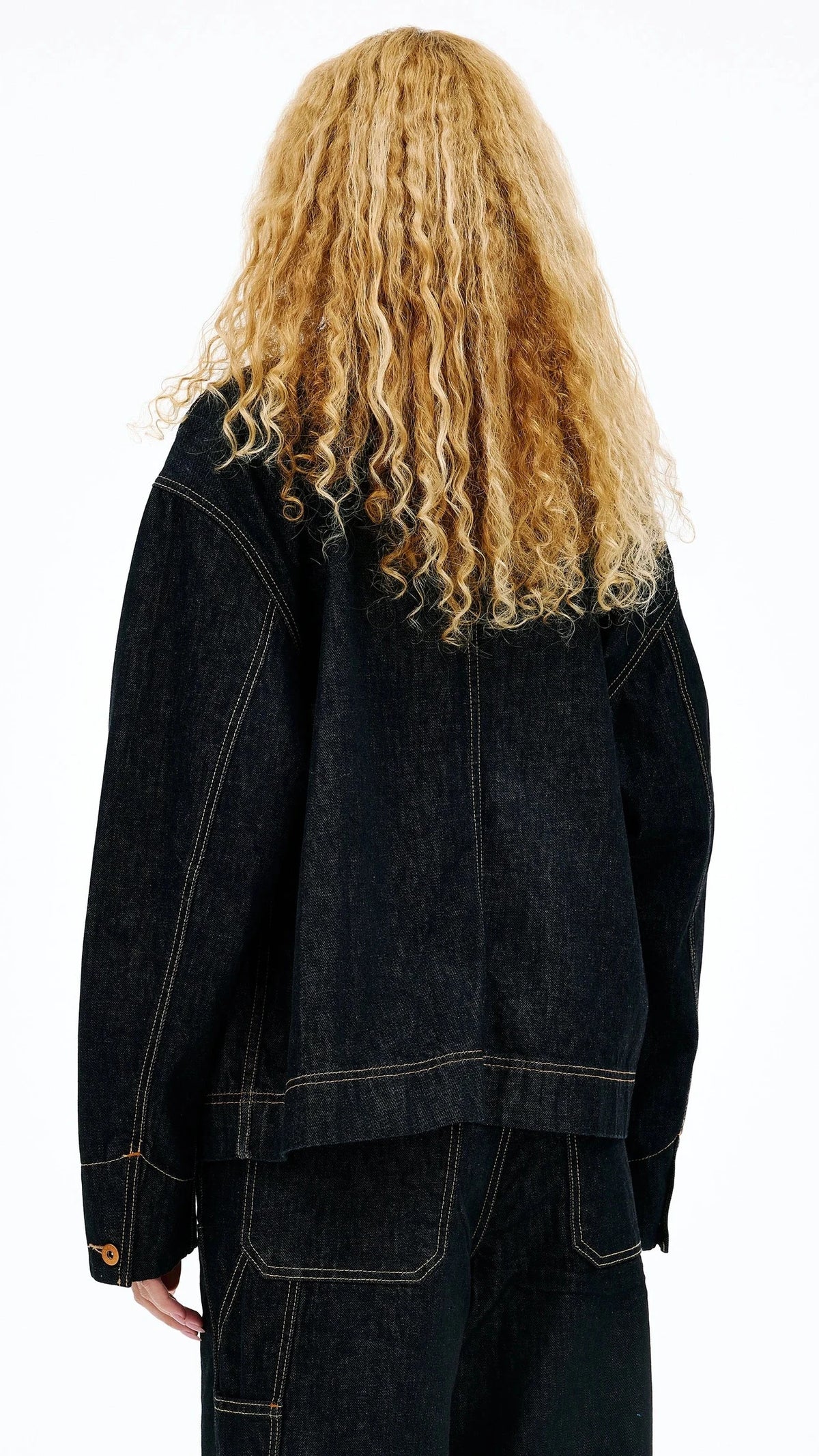 SLVRLAKE Casey Square Worker Denim Jacket in Empty Sky