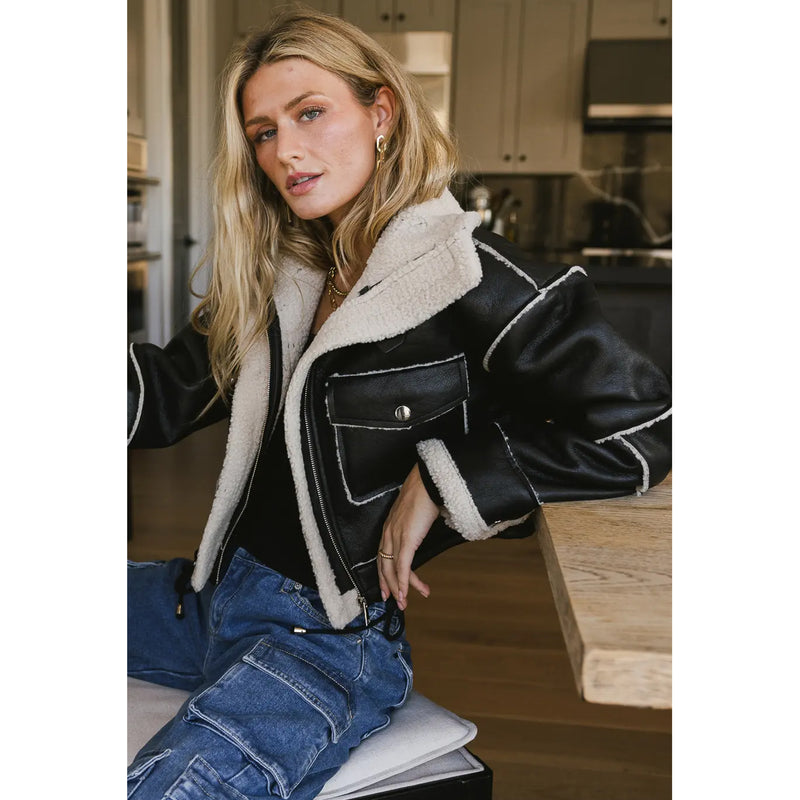 Blank NYC Flying Squad Jacket in Black