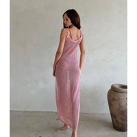 BTB Los Angeles Tenia Knit Cover Up Dress in Rose