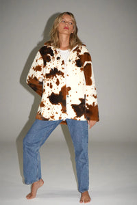 LNA Cowgirl Faux Fur Coat