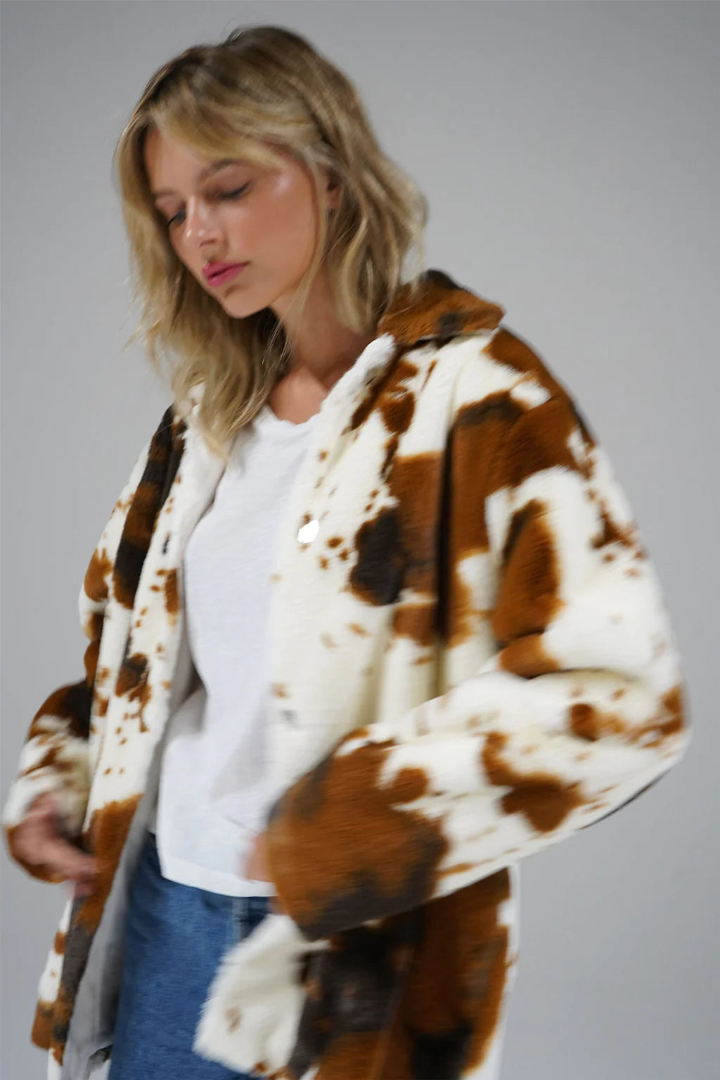 LNA Cowgirl Faux Fur Coat