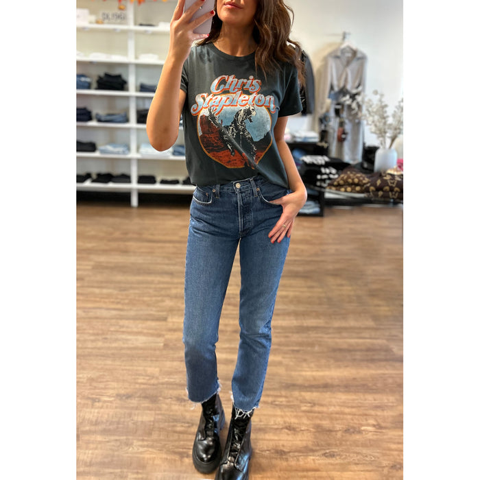 DAYDREAMER Chris Stapleton Horse and Canyons Tour Crew Neck Tee in Vintage Black