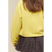 DAYDREAMER Rolling Stones Here Comes The Stones Crew Neck Sweatshirt in Yellow