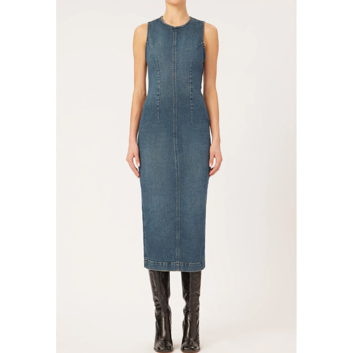 DL1961 Denim Esme Midi Dress in Aged Dark
