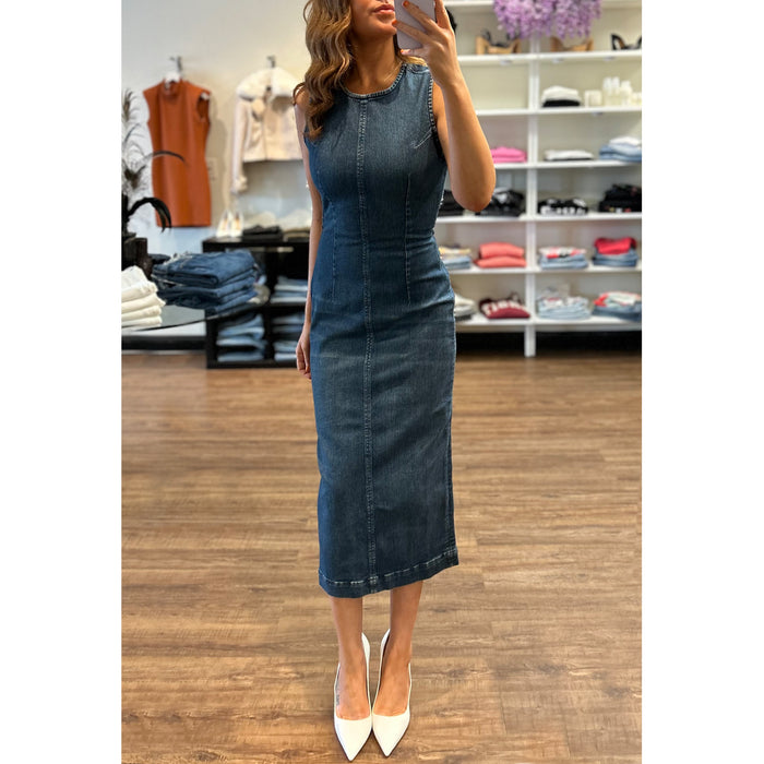 DL1961 Denim Esme Midi Dress in Aged Dark