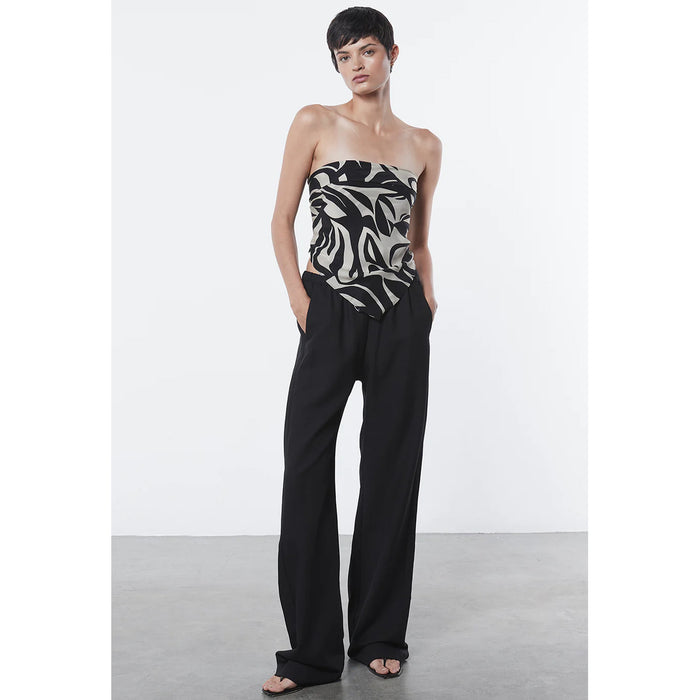 Enza Costa Scarf Top in Abstract Tropical