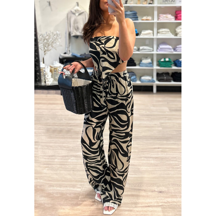 Enza Costa Resort Pant in Abstract Tropical