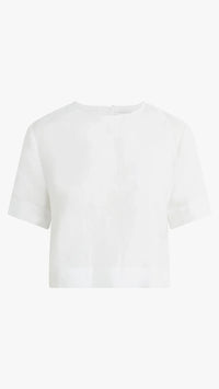 Favorite Daughter Easy Breezy Linen Top in White