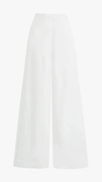 Favorite Daughter Wide Leg Linen Pant in White