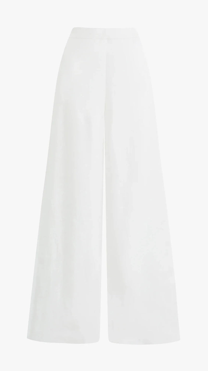 Favorite Daughter Wide Leg Linen Pant in White