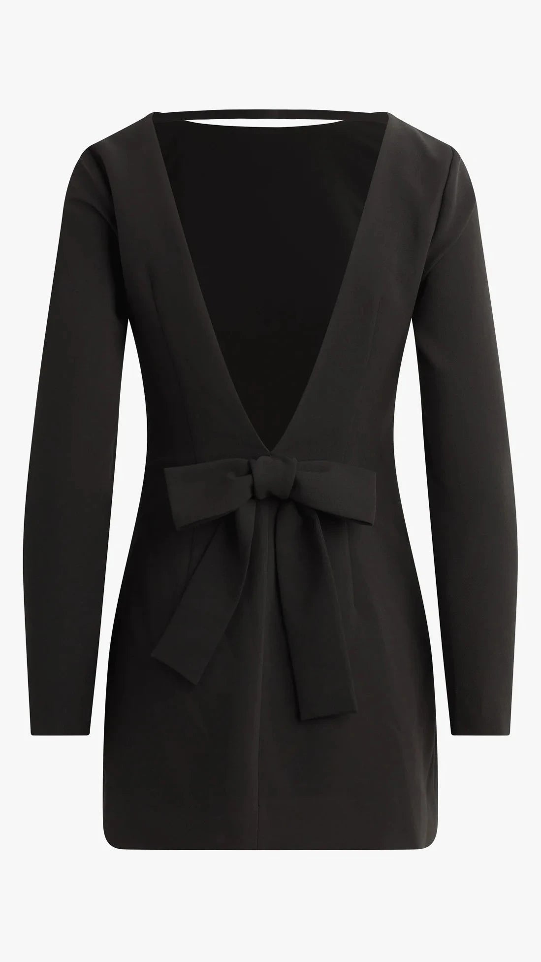 Favorite Daughter The Long Sleeve Meet Cute Bow Dress in Black