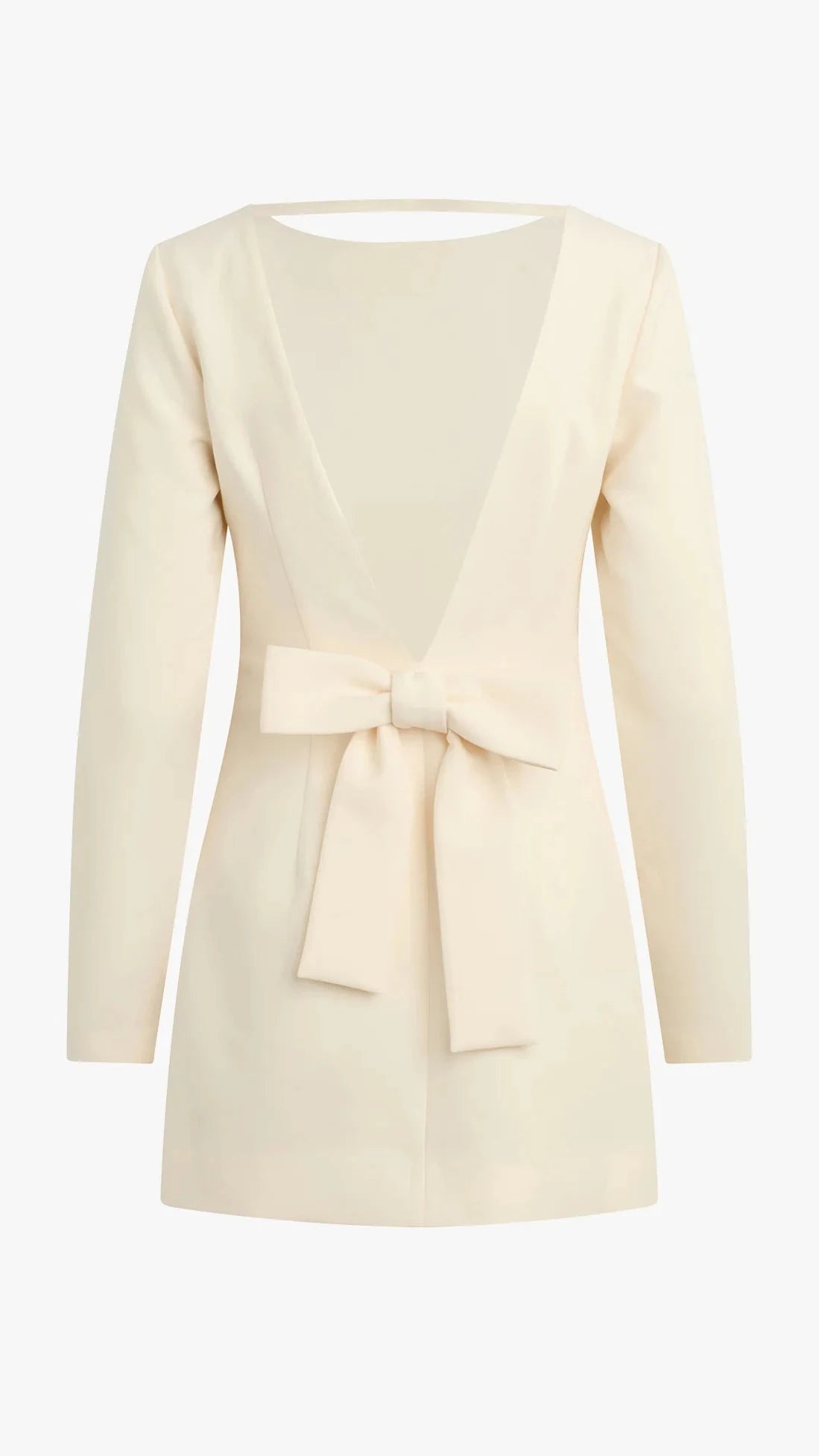 Favorite Daughter The Long Sleeve Meet Cute Bow Dress in Ivory