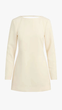 Favorite Daughter The Long Sleeve Meet Cute Bow Dress in Ivory