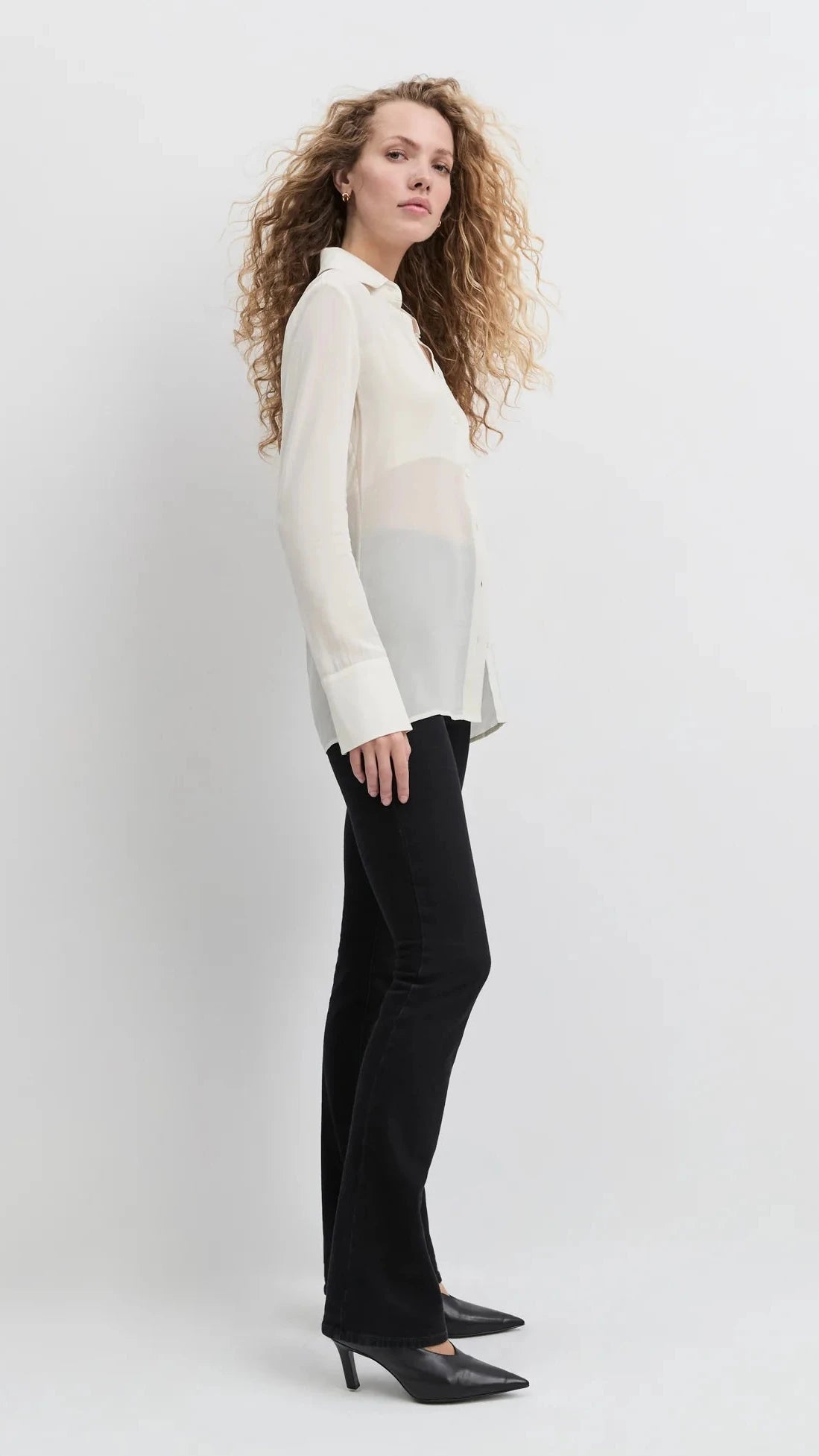 Favorite Daughter Sheer Sophistication Top in Ivory