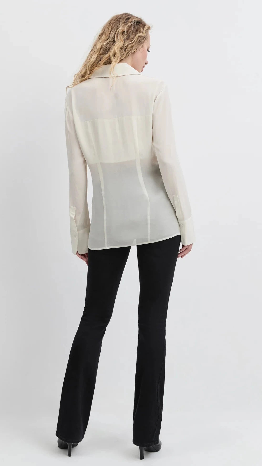 Favorite Daughter Sheer Sophistication Top in Ivory