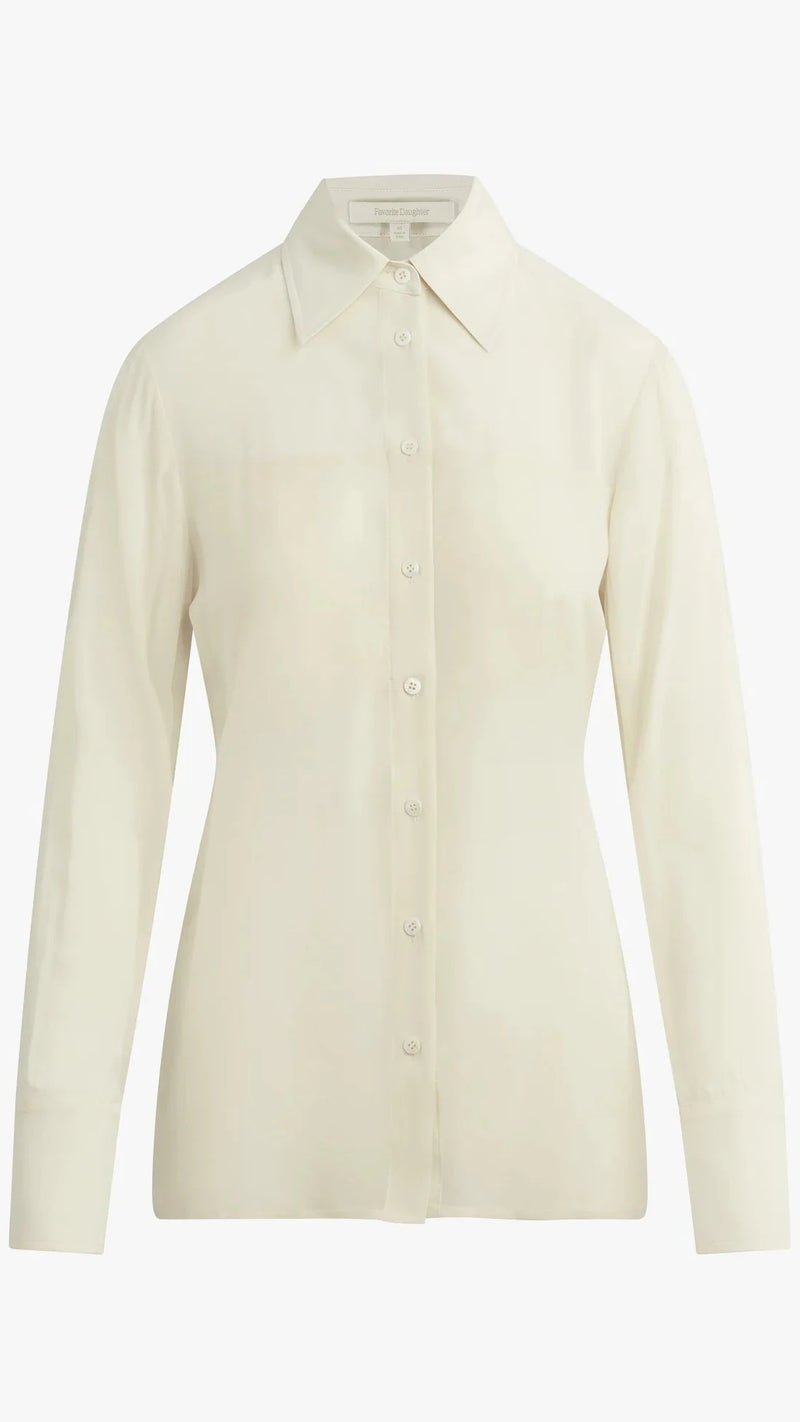 Favorite Daughter Sheer Sophistication Top in Ivory