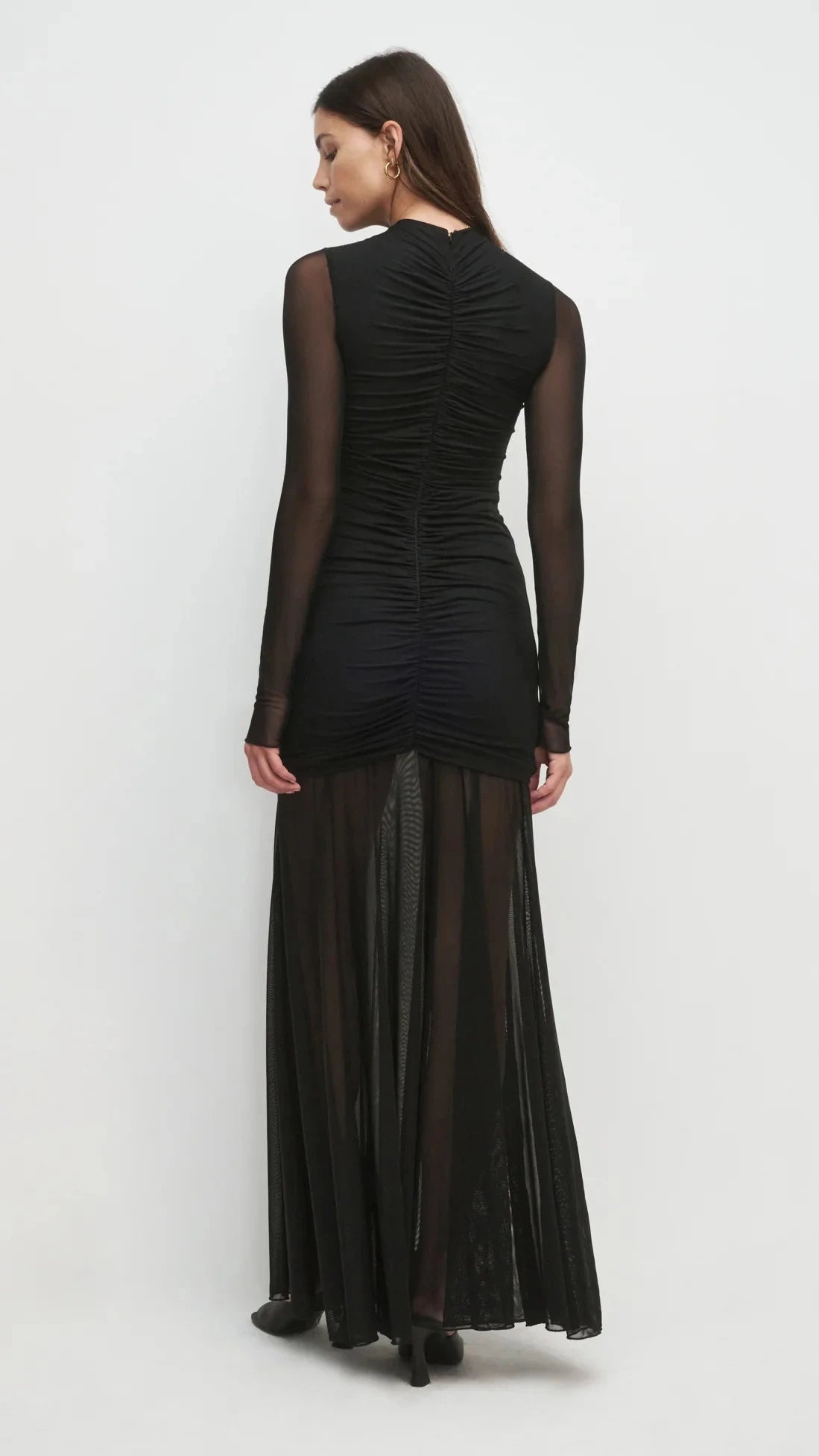 Favorite Daughter The Love Language Long Sleeve Gown in Black