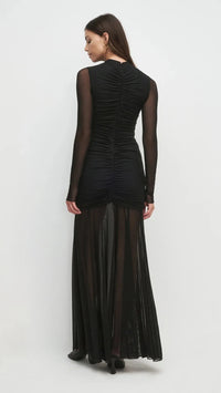 Favorite Daughter The Love Language Long Sleeve Gown in Black