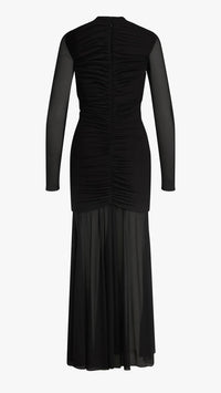 Favorite Daughter The Love Language Long Sleeve Gown in Black