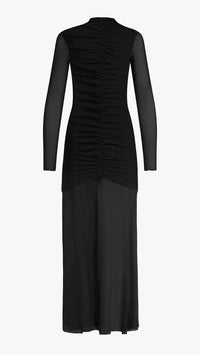 Favorite Daughter The Love Language Long Sleeve Gown in Black