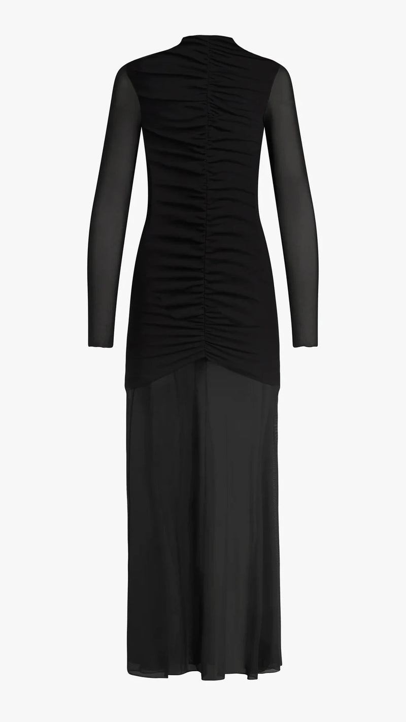 Favorite Daughter The Love Language Long Sleeve Gown in Black