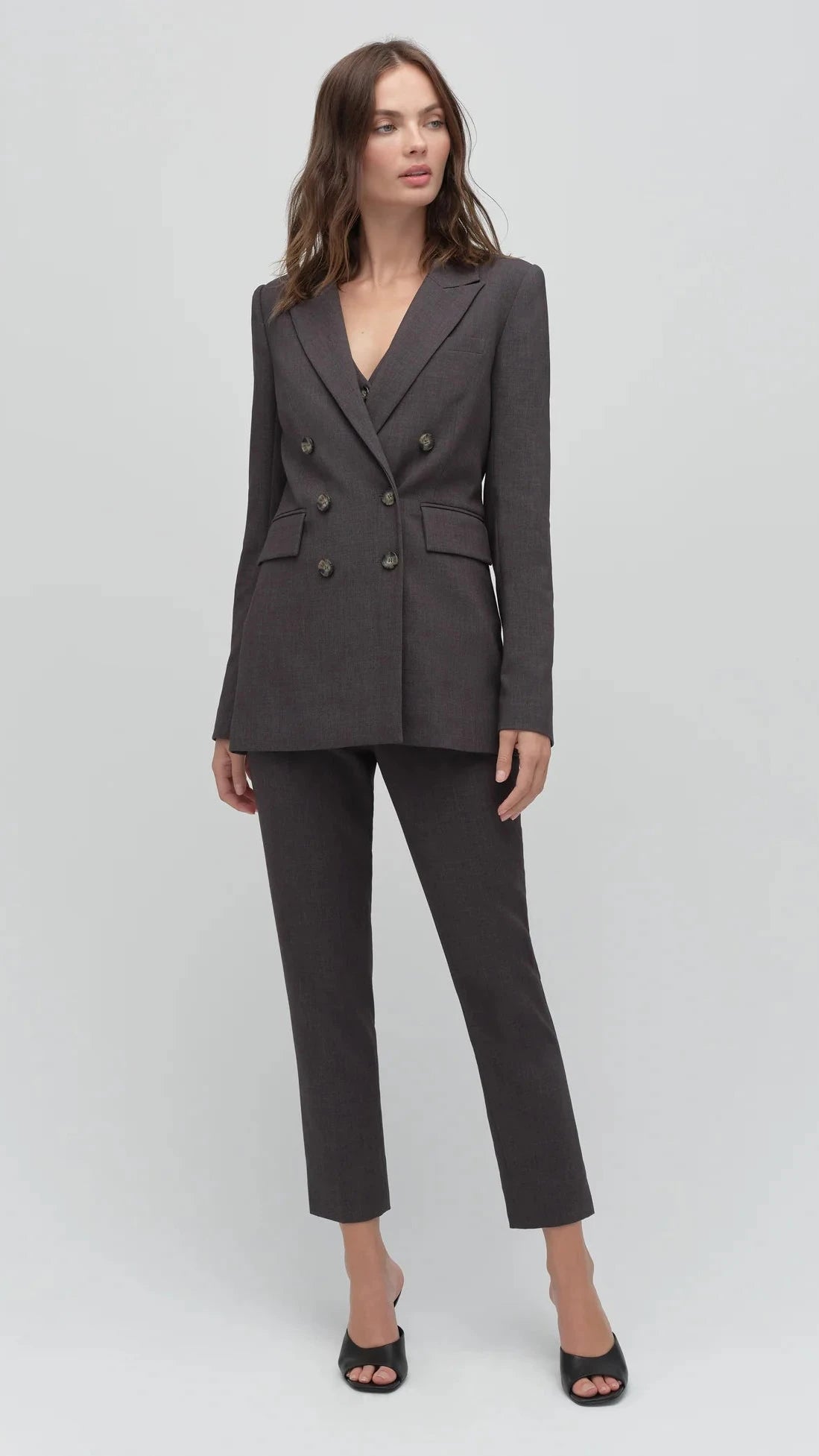 Favorite Daughter The Phoebe Blazer in Grey