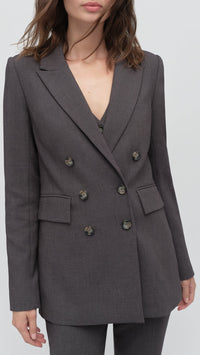 Favorite Daughter The Phoebe Blazer in Grey
