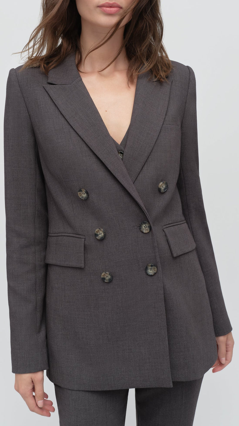 Favorite Daughter The Phoebe Blazer in Grey