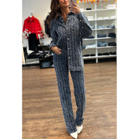Frame Denim Atelier Le Jane Ultra High Rise Straight in Indigo Boucle