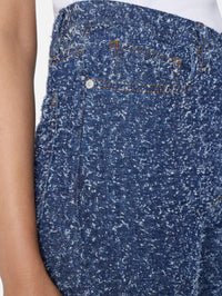 Frame Denim Atelier Le Jane Ultra High Rise Straight in Indigo Boucle