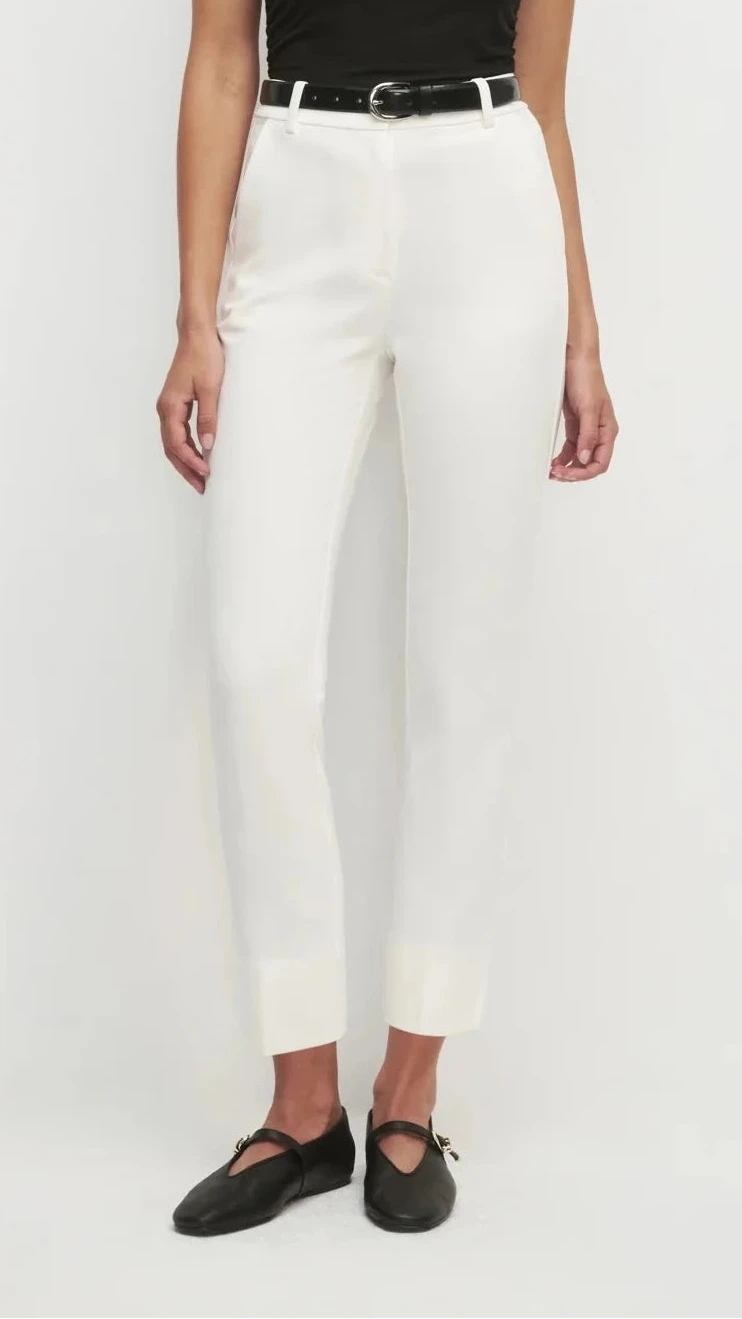 Favorite Daughter The Favorite Cigarette Pant in Ivory