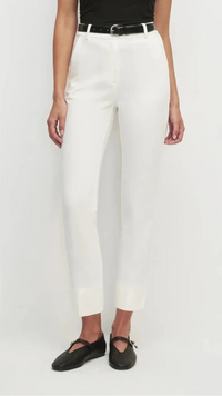 Favorite Daughter The Favorite Cigarette Pant in Ivory