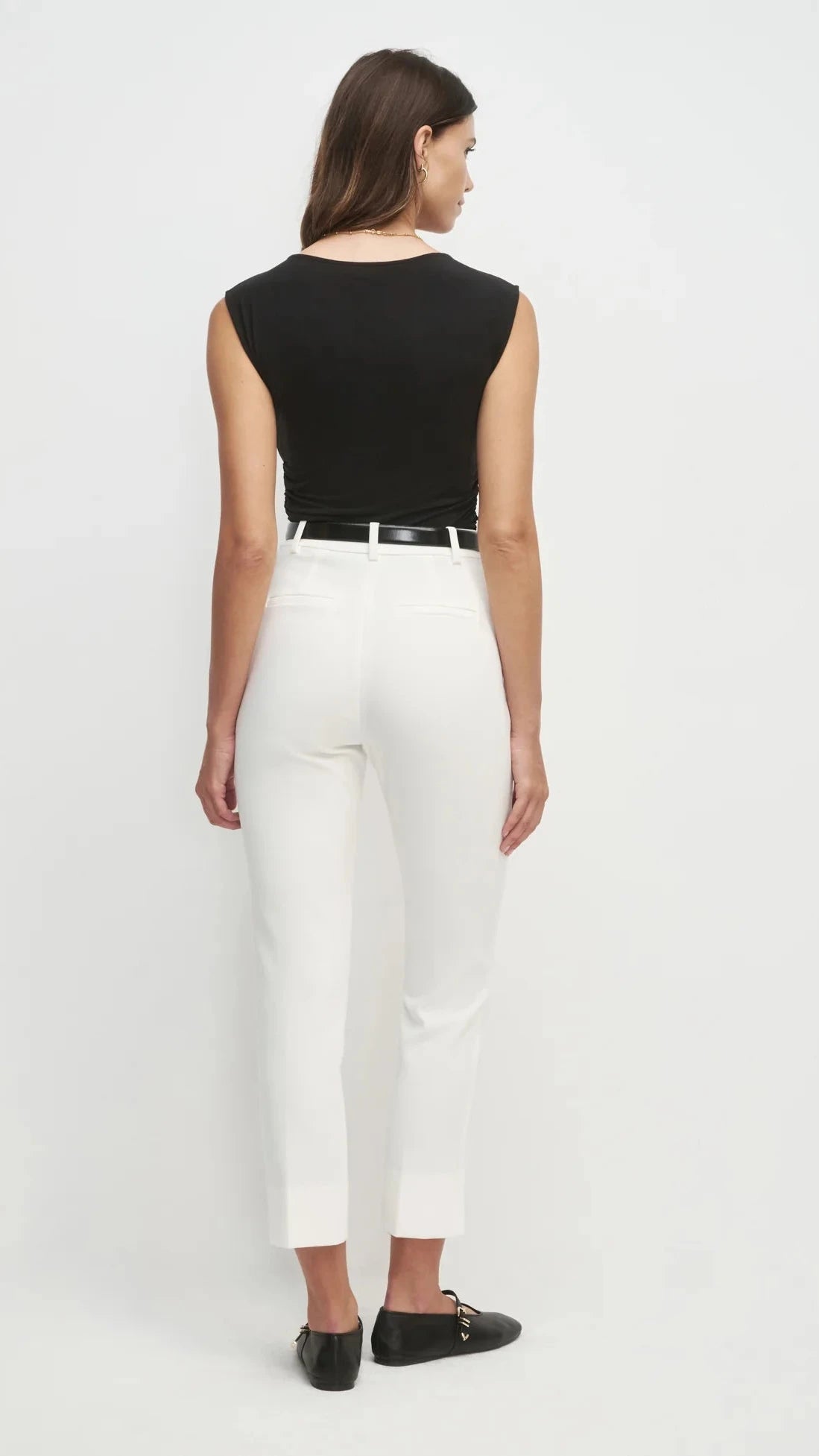 Favorite Daughter The Favorite Cigarette Pant in Ivory