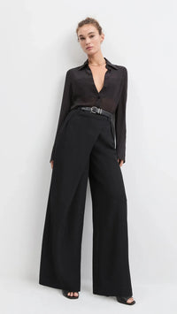 Favorite Daughter Sheer Sophistication Top in Black