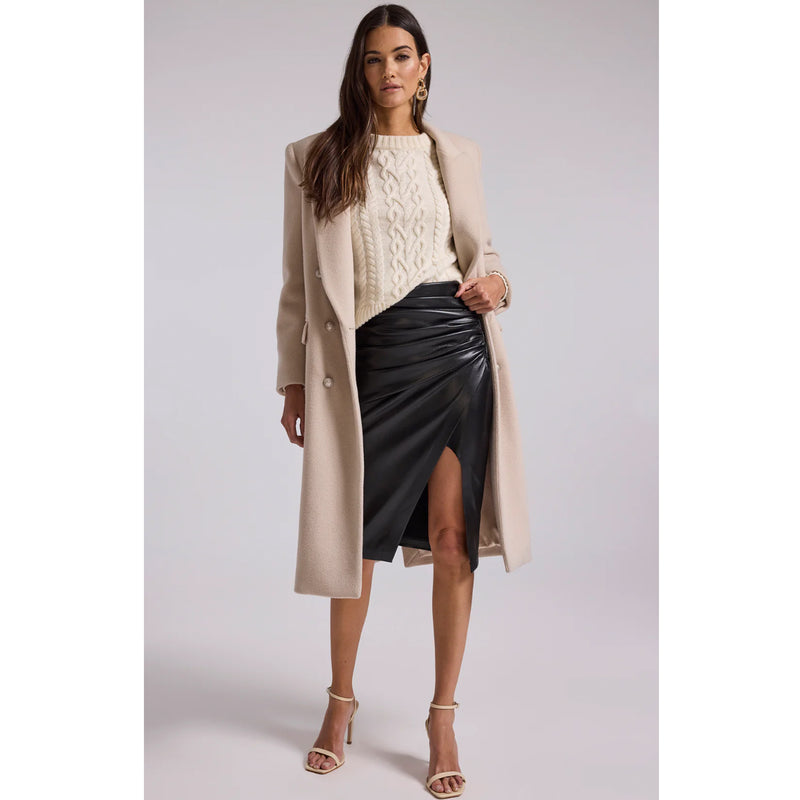 Generation Love Andie Long Wool Coat in Bisque