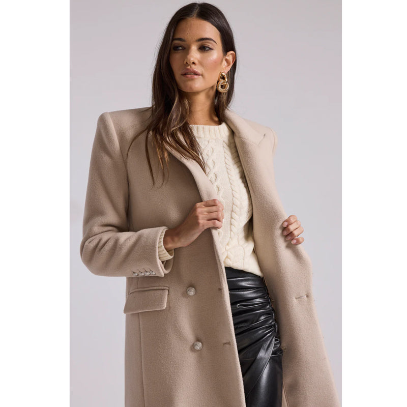 Generation Love Andie Long Wool Coat in Bisque