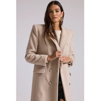 Generation Love Andie Long Wool Coat in Bisque